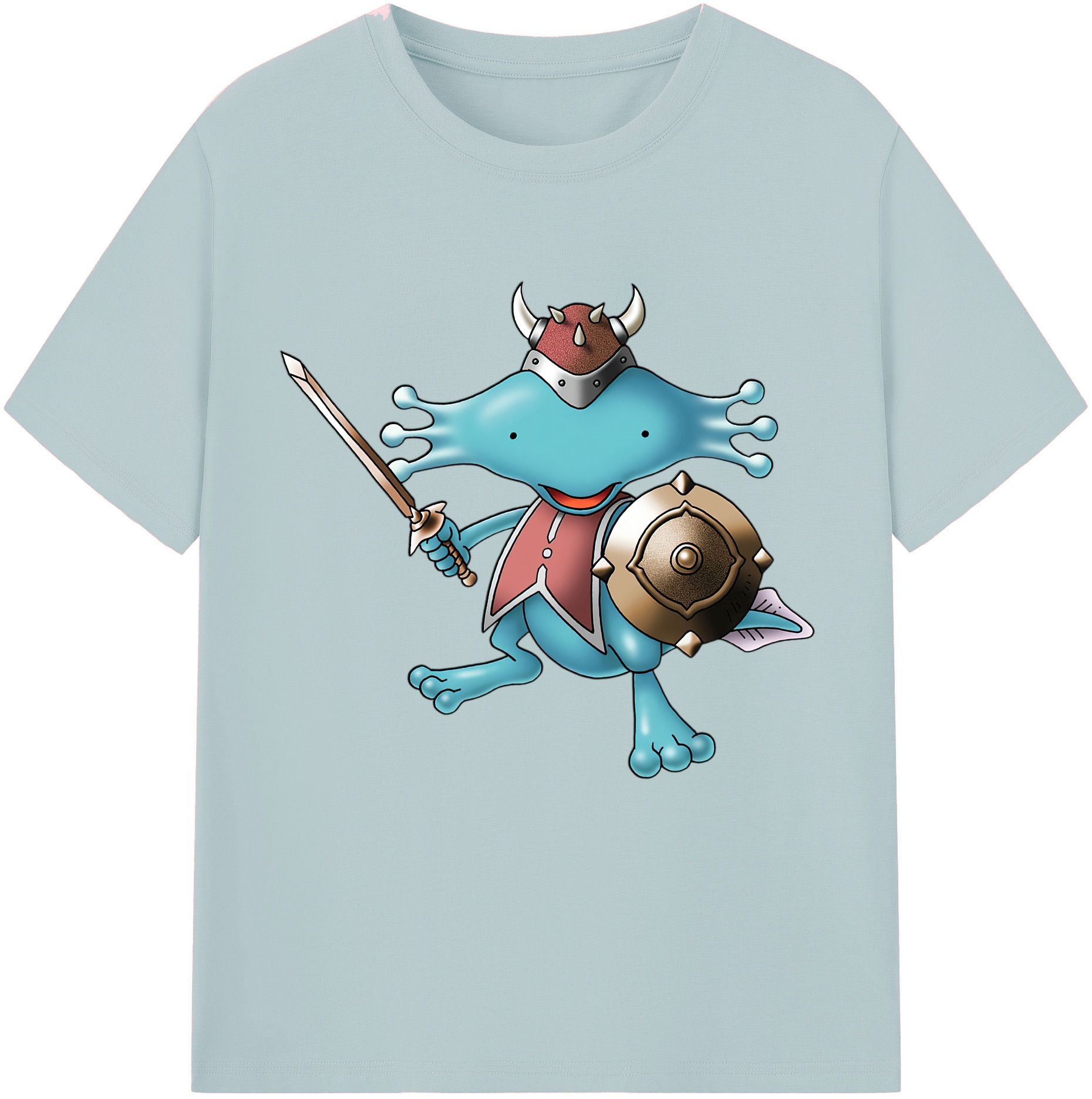 （画像用） ドラゴンクエスト Doragon Kuesuto Dragon Quest 綿100％半袖Tシャツ（フロントプリント）